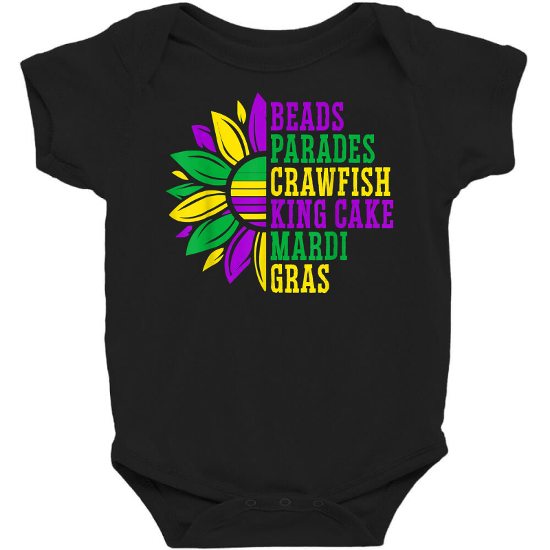 Beads Parades Crawfish King Cake Mardi Gras Celebration T Shirt Baby Bodysuit | Artistshot