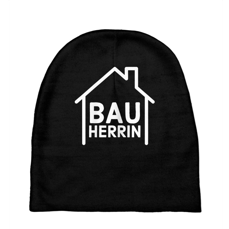 Womens Bauherr Builder  Hauslebauer Partner Outfit Topping Out House T Baby Beanies | Artistshot