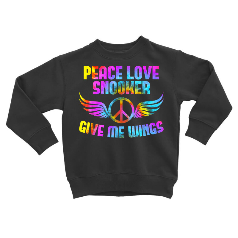 Billiard Ball Pool Table Billiards Peace Love Snooker T Shirt Toddler Sweatshirt | Artistshot