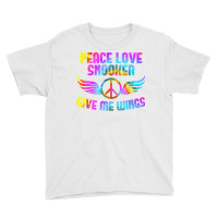 Billiard Ball Pool Table Billiards Peace Love Snooker T Shirt Youth Tee | Artistshot