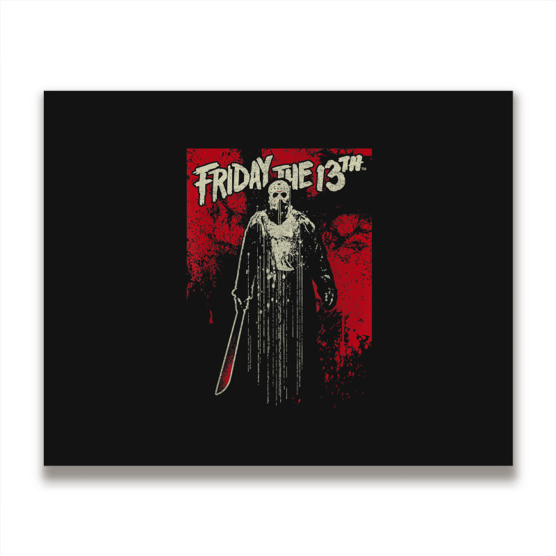 Friday The 13th Jason Drip T Shirt Metal Print Horizontal | Artistshot