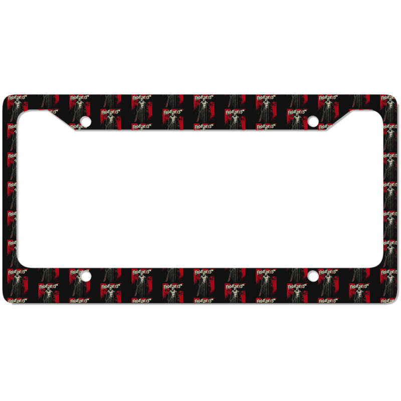 Friday The 13th Jason Drip T Shirt License Plate Frame | Artistshot