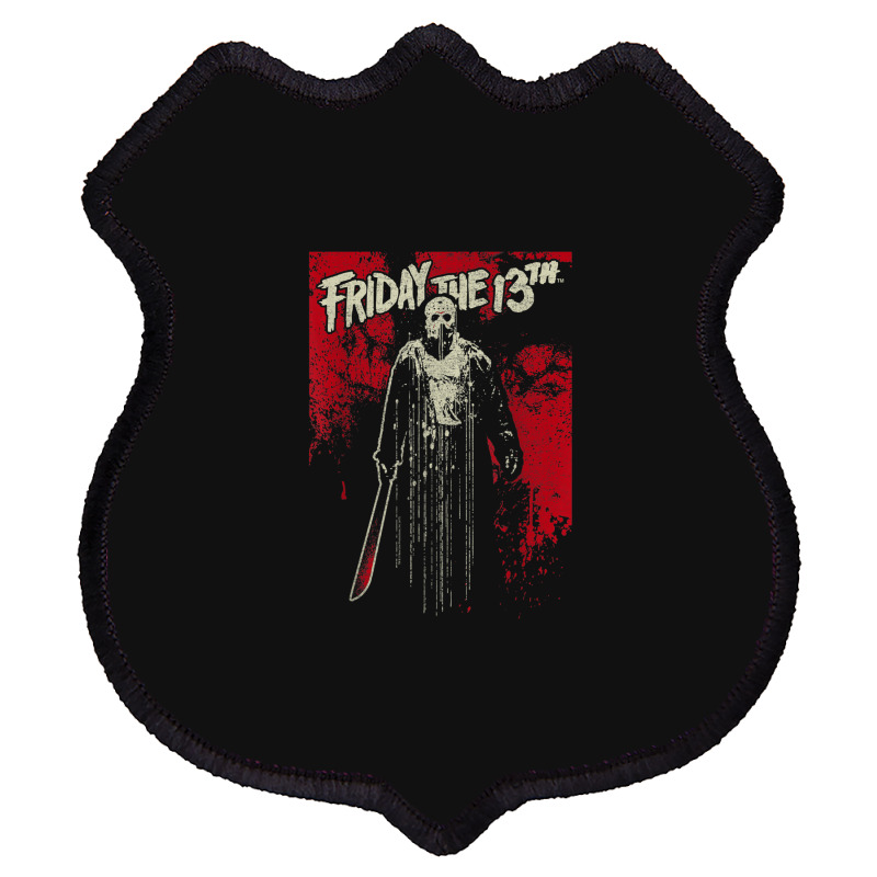 Friday The 13th Jason Drip T Shirt Shield Patch | Artistshot