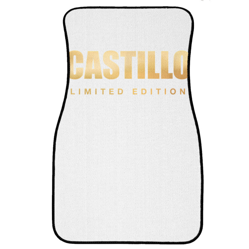 Castillo Limited Edition Last Name Personalized Surname T Shirt Front Car Mat | Artistshot