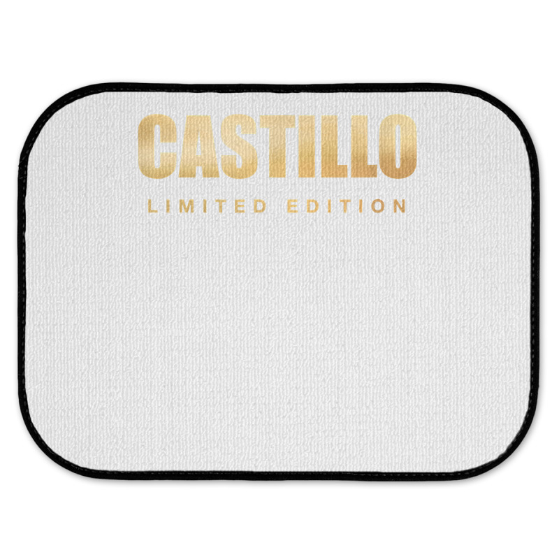 Castillo Limited Edition Last Name Personalized Surname T Shirt Rear Car Mat | Artistshot