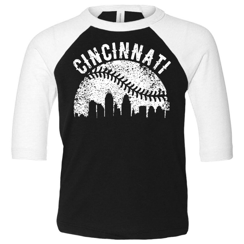 Custom Cincinnati Vintage Baseball Tee Distressed Gameday Retro T Shirt