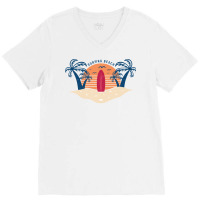 Beach Paradise V-neck Tee | Artistshot