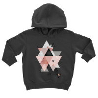 Geometric Compilation In Rose Gold And Blush Pink Toddler Hoodie | Artistshot