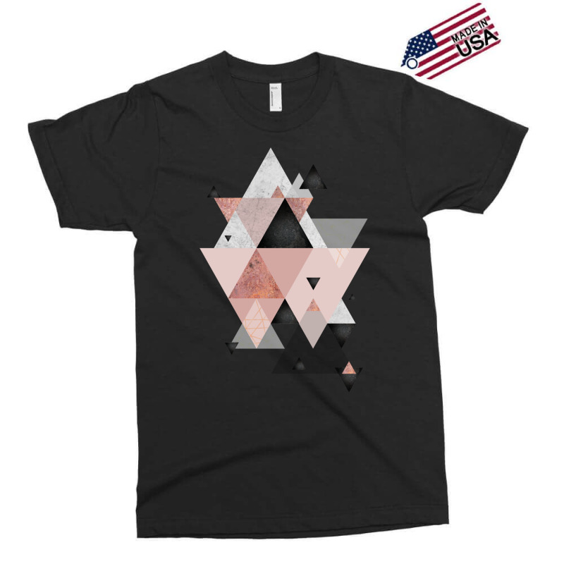 Geometric Compilation In Rose Gold And Blush Pink Exclusive T-shirt | Artistshot