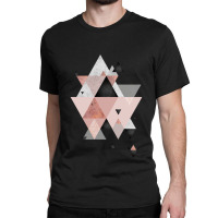 Geometric Compilation In Rose Gold And Blush Pink Classic T-shirt | Artistshot