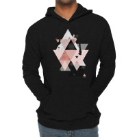 Geometric Compilation In Rose Gold And Blush Pink Lightweight Hoodie | Artistshot