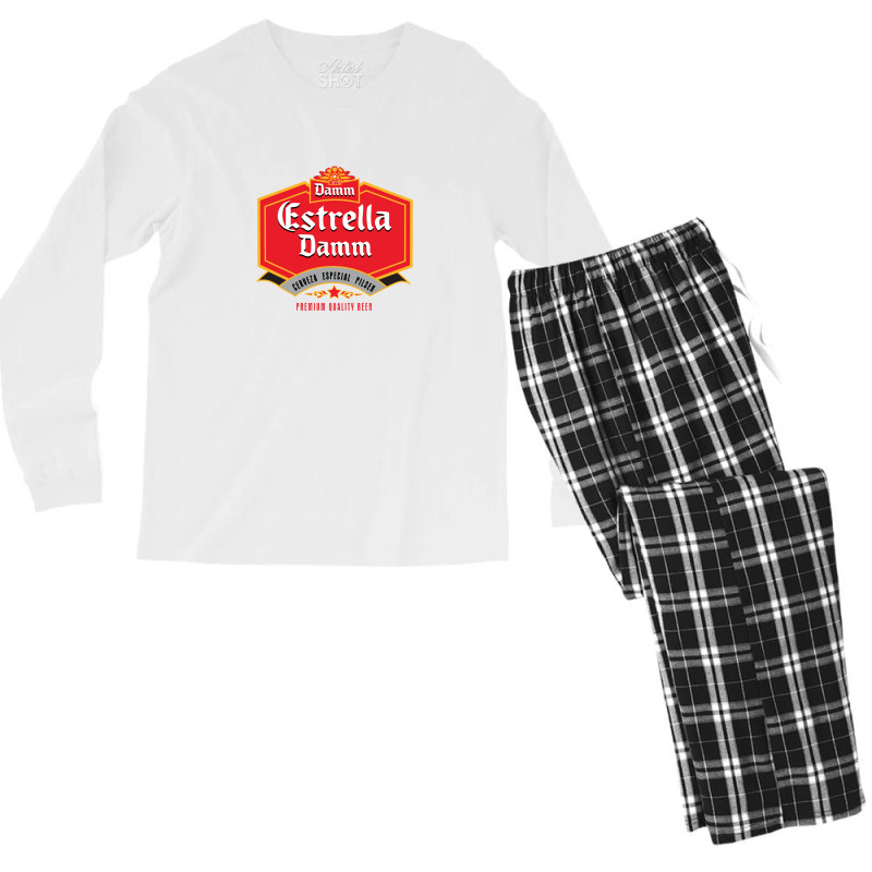 Premium Especial - Estrella Damm Men's Long Sleeve Pajama Set | Artistshot