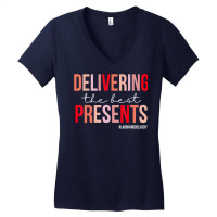 Delivering The Best Presents Valentine L&d Nurse Matching T Shirt Women's V-neck T-shirt | Artistshot