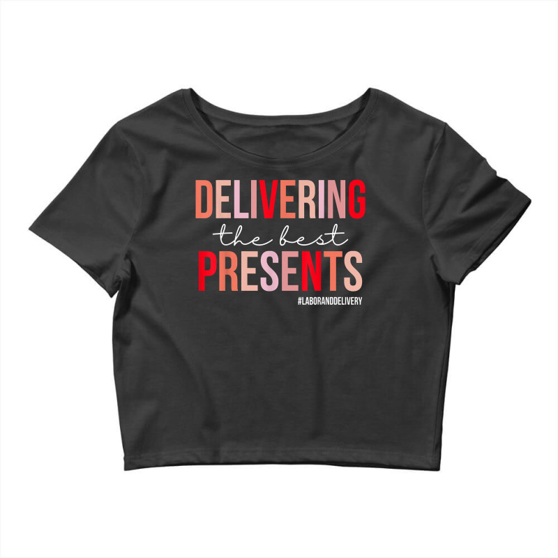 Delivering The Best Presents Valentine L&d Nurse Matching T Shirt Crop Top by prix5d5gosson | Artistshot