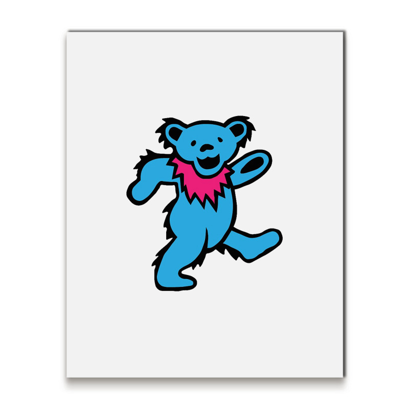 Dead Blue Bear Metal Print Vertical | Artistshot