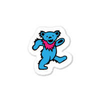 Dead Blue Bear Sticker | Artistshot