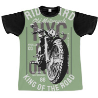 Ride Hard Old Motorcycle Graphic T-shirt | Artistshot