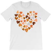 Diversity Heart Skin Tones Black Pride Melanin Kindness Gift T Shirt T-shirt | Artistshot