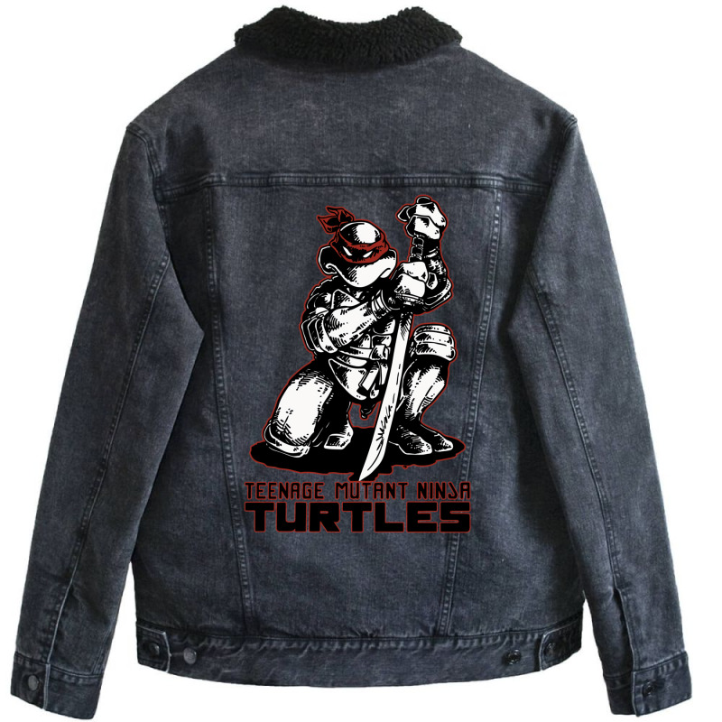 Turtle Leo Sword Unisex Sherpa-lined Denim Jacket | Artistshot