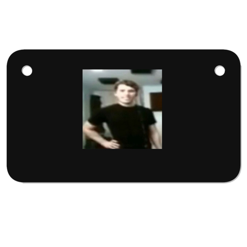 Jerma Slay Funny Blurry Image Motorcycle License Plate By Petebabic