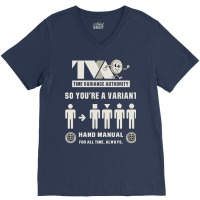 Tva Hand Manual V-neck Tee | Artistshot