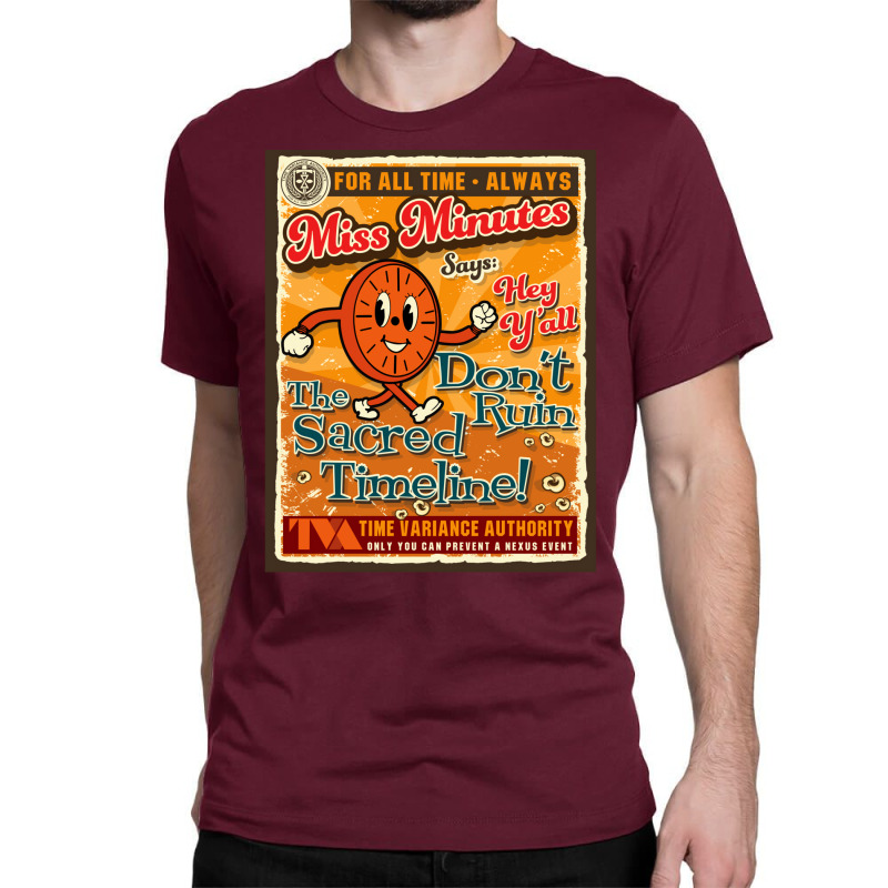 Tva Miss Minutes Retro Poster Classic T-shirt | Artistshot