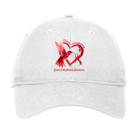 Sickle Cell Anemia Awareness Hummingbird Ribbon Semicolon T Shirt Adjustable Cap | Artistshot