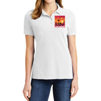 Mars National Park Vintage Sci Fi Martian Exploration Space T Shirt Ladies Polo Shirt | Artistshot