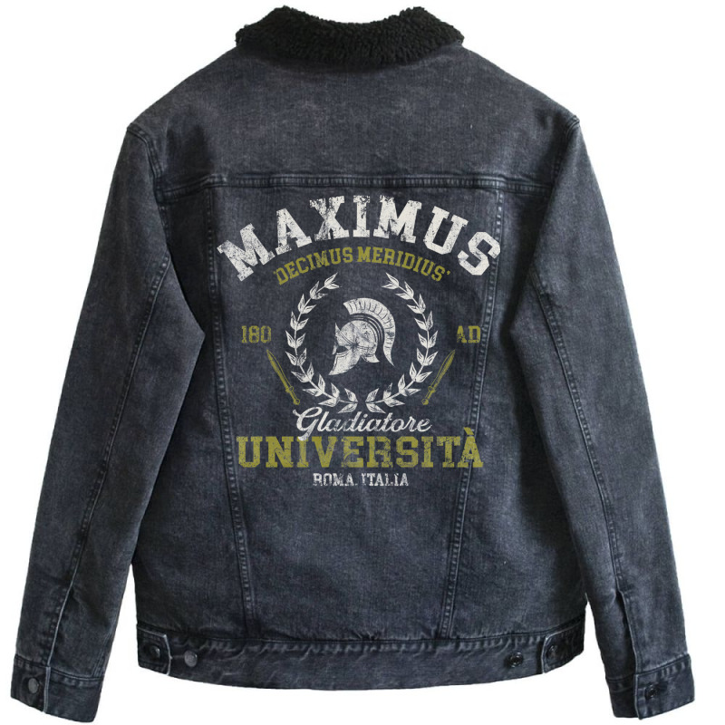 Maximus University Unisex Sherpa-Lined Denim Jacket by uezawataish2 | Artistshot