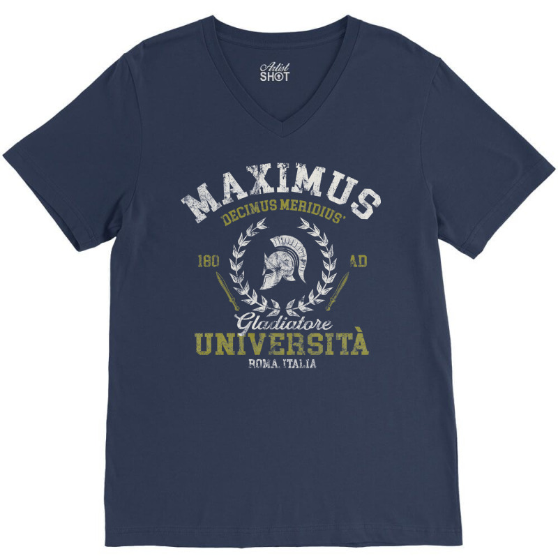 Maximus University V-Neck Tee by uezawataish2 | Artistshot