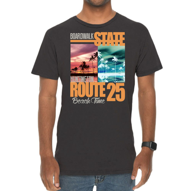 Route 25 Vintage T-Shirt by vilykinuef | Artistshot