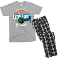 Leonardo's New York Style Pizza Men's T-shirt Pajama Set | Artistshot