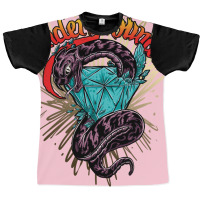 Underground Snake Diamond Graphic T-shirt | Artistshot