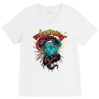 Underground Snake Diamond V-neck Tee | Artistshot