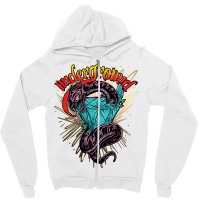 Underground Snake Diamond Zipper Hoodie | Artistshot