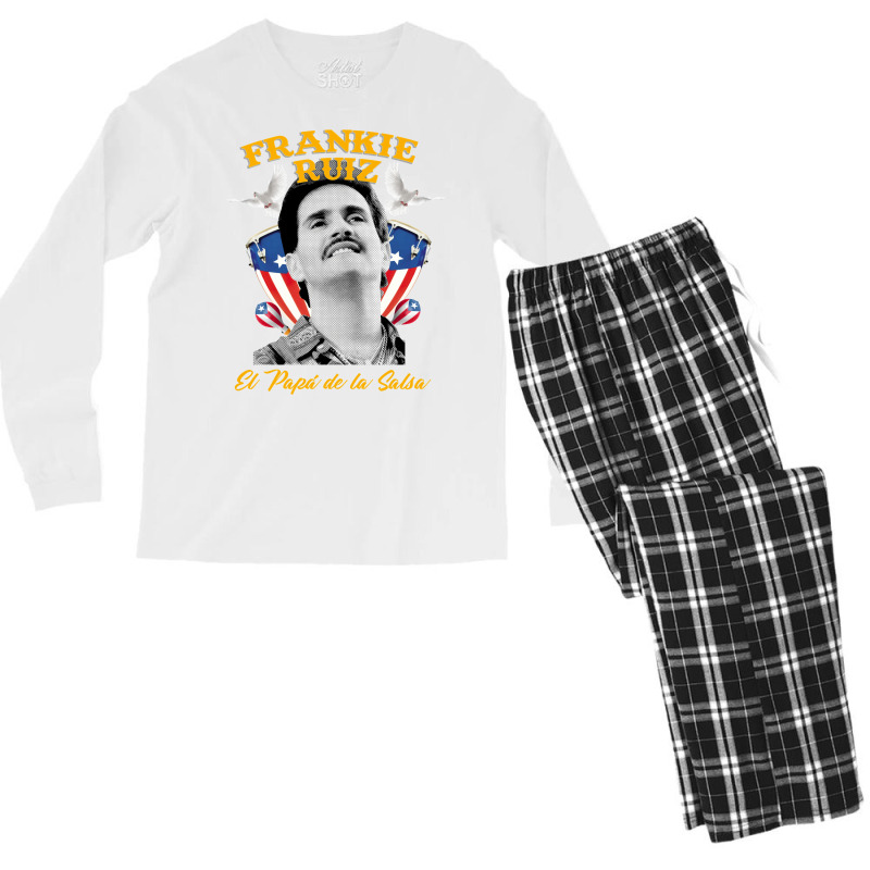 Frankie Ruiz El Papa De La Salsa Men's Long Sleeve Pajama Set by glealcongerj | Artistshot