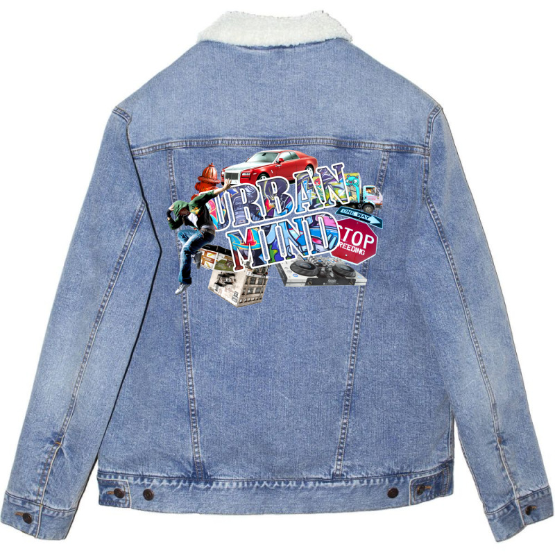 Urban Mind Unisex Sherpa-lined Denim Jacket | Artistshot