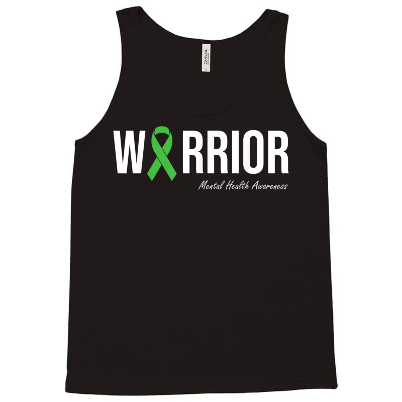 Mental Health Awareness Green Ribbon Tank Top | Artistshot