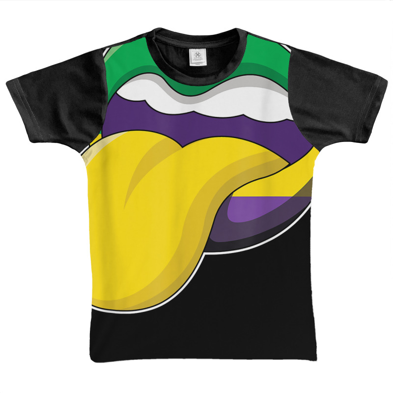 Tongue Lips Lick Mardi Festival Parade Beads Mardi Gras T Shirt Graphic Youth T-shirt by linbere | Artistshot