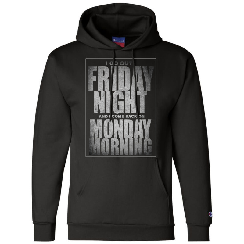 Friday Night Champion Hoodie by glealcongerj | Artistshot