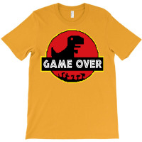 Game Over Video Dino Park No Internet Signal T-shirt | Artistshot