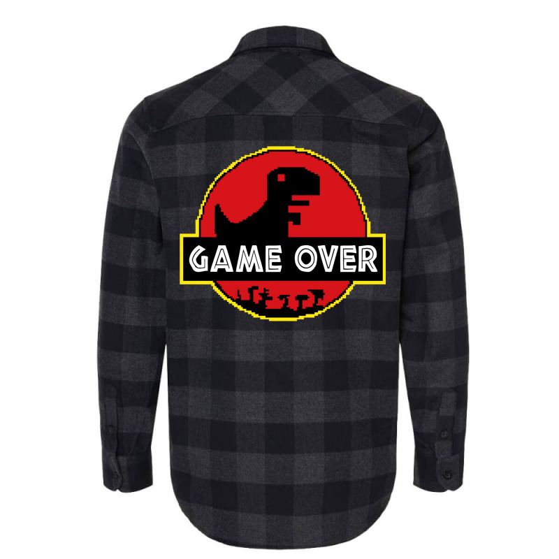 Game Over Video Dino Park No Internet Signal Flannel Shirt by glealcongerj | Artistshot