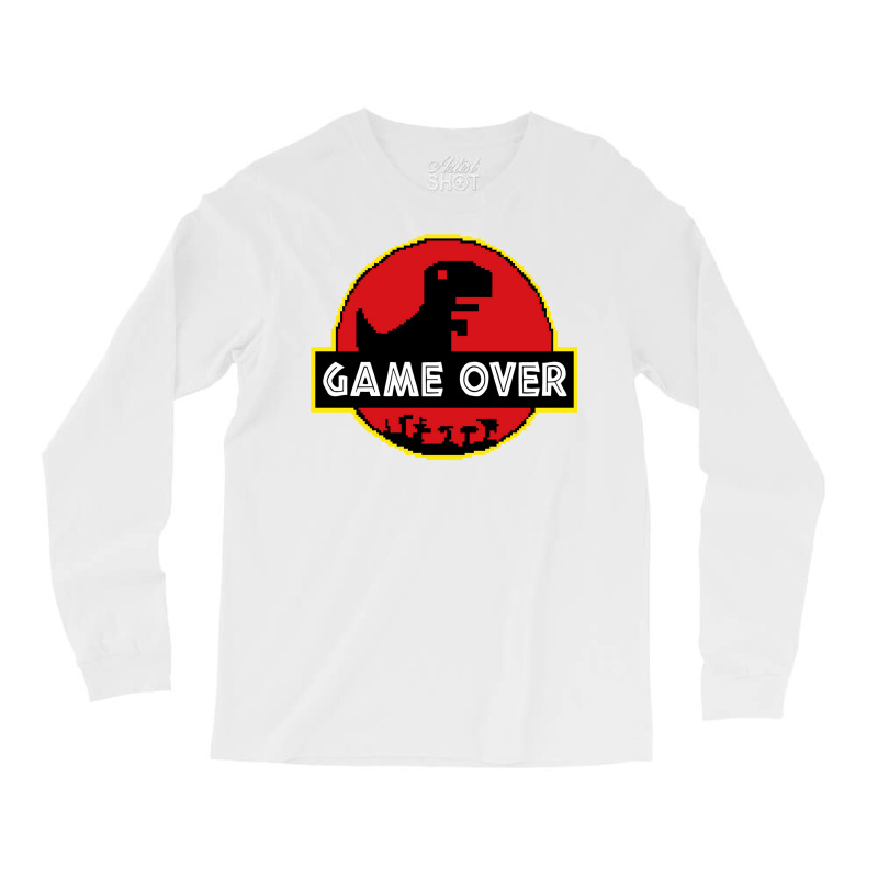 Game Over Video Dino Park No Internet Signal Long Sleeve Shirts by glealcongerj | Artistshot