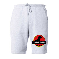 Game Over Video Dino Park No Internet Signal Fleece Short | Artistshot