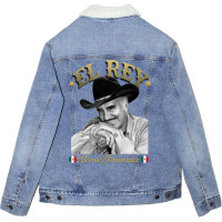 Vicente Fernandez Tequila Ranchera Mariachi Mexico El Rey Unisex Sherpa-lined Denim Jacket | Artistshot