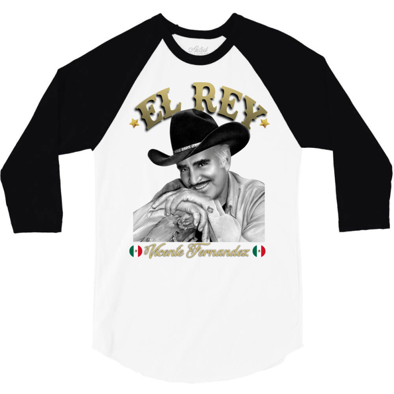 Vicente Fernandez Tequila Ranchera Mariachi Mexico El Rey 3/4 Sleeve Shirt | Artistshot