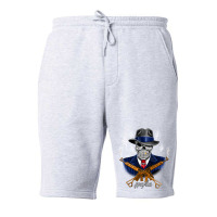 Gangster Skull Mafia Guns Arts Fog Dollars Money Fleece Short | Artistshot