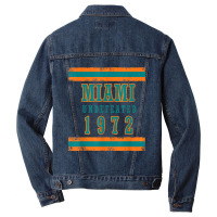 Miami Undefeated 1972 Shirt Vintage Sports Tee Men Denim Jacket | Artistshot