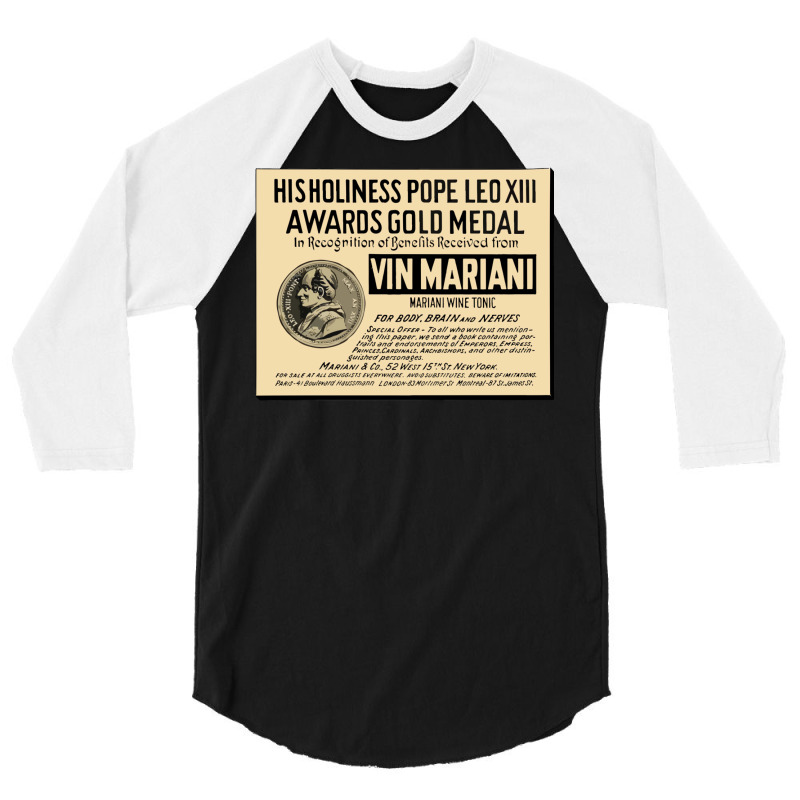 Vin Mariani Wine Tonic Since 1863 3/4 Sleeve Shirt | Artistshot