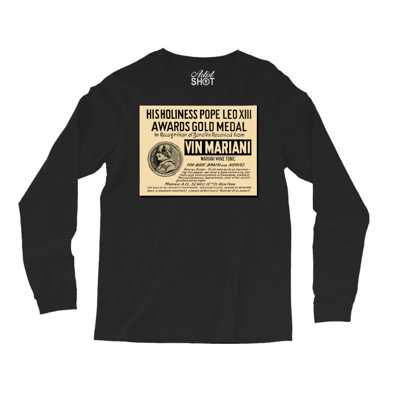 Vin Mariani Wine Tonic Since 1863 Long Sleeve Shirts | Artistshot